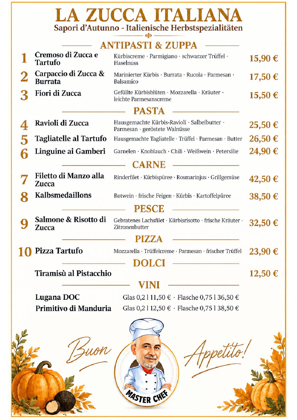 Italienische Herbstspezialitäten – La Stalla